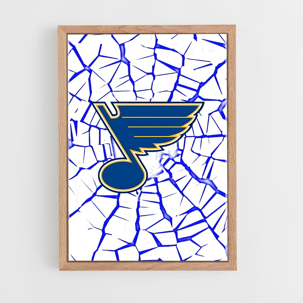 Poster Blues Power – affiche Hockey sur glace (vue 4)